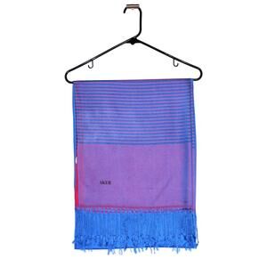 AKER Blue Purple Red Shawl Wide Scarf Pashmina